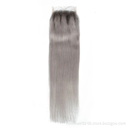 Straight Virgin Hair Bundles Grey Wholesale 18 Inch 2T Ombre 1B Brazilian Hair 100% Unprocessed Virgin Human Hair 10''-18''